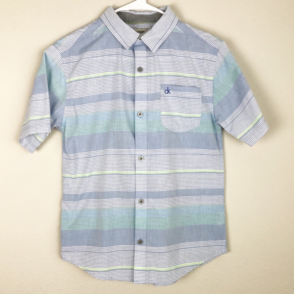 Boys Calvin Kein Jeans Button Down Shirt